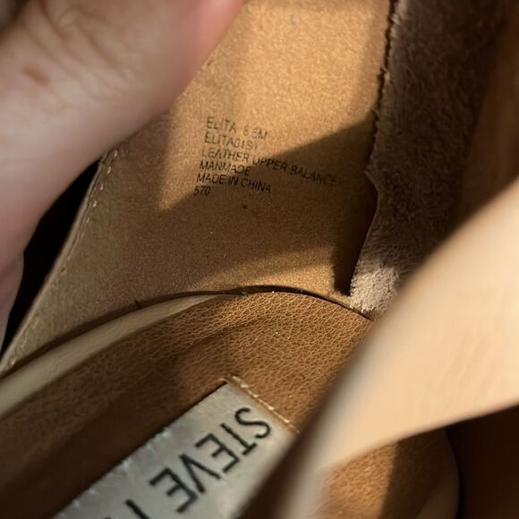 Steve Madden Tan Heels with Ankle Strap - Picture 9 of 11
